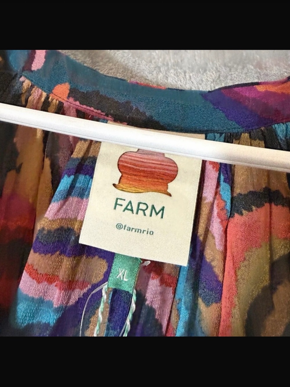 FARM RIO Dynamic Foliage Embroidered Maxi Dress Size XL - Picture 9 of 16